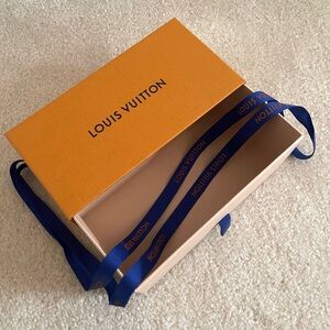 Louis Vuitton Sunglasses Box with Royal Blue LV Ribbon